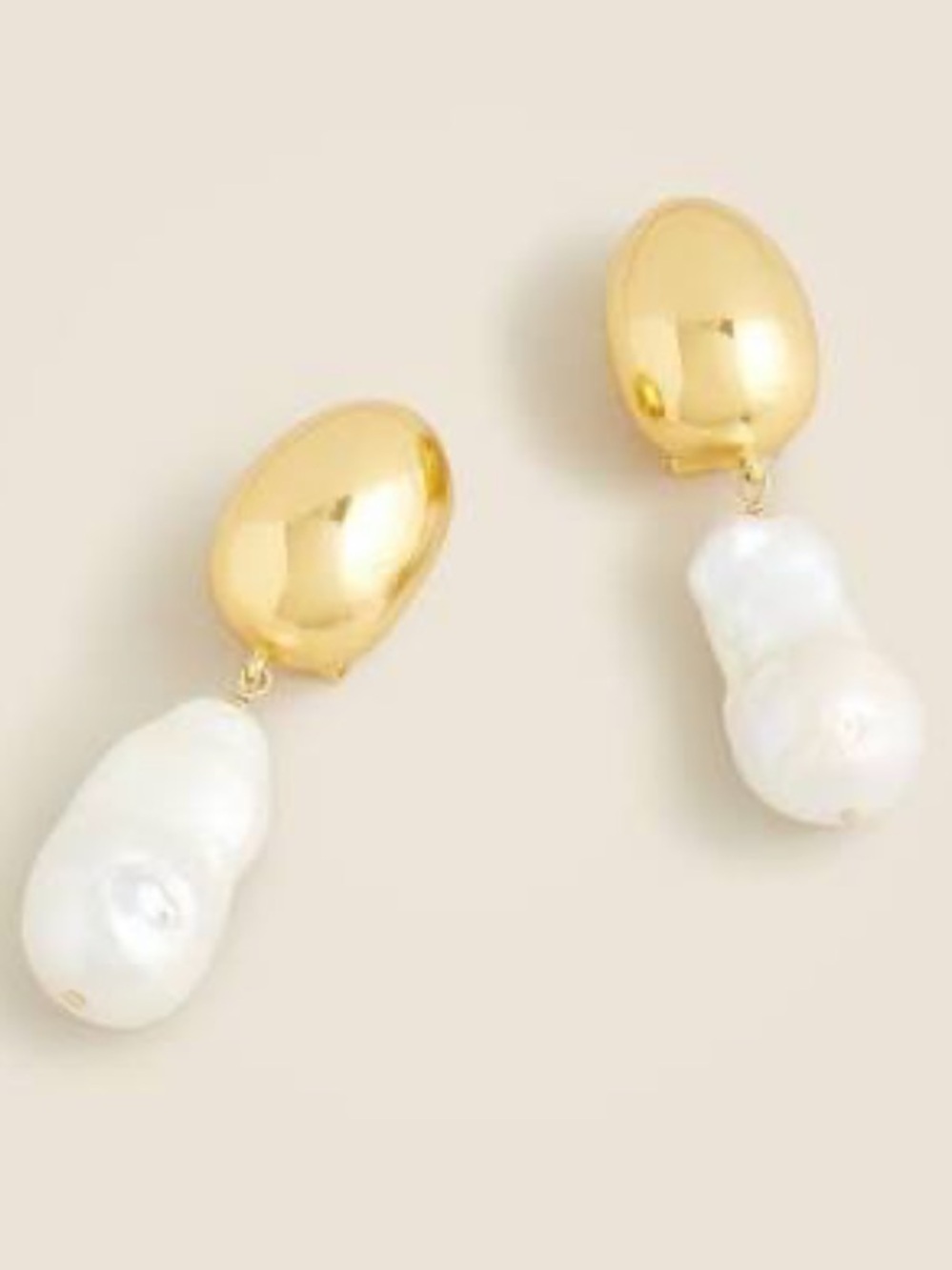 šJ. Crew Pearl Earrings Freshwater pearl and gold Item BO957 - 2025 - NWT